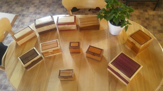 Boîtes en bois